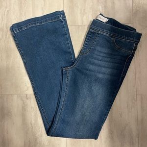 Jelly Jeans Pull On Stretch Flare Leg Jeans/Large